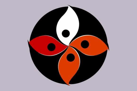 Abstract Flower Logo Design Vector Art