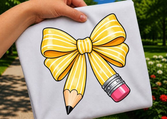Adding a Sweet and Stylish Touch to Back-to-School with the School Pencil Bow Design