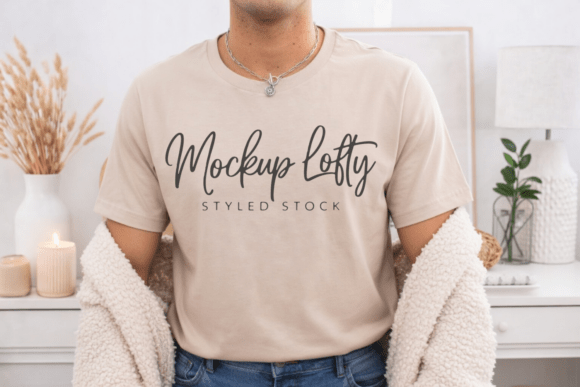 Bella Canvas 3001 Tan Shirt Mockup: A Professional Design Tool for Creators