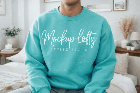 Comfort Colors 1566 Seafoam Mockup: A Professional Solution for Design Presentations