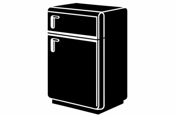 Discover the Retro Fridge Icon Silhouette