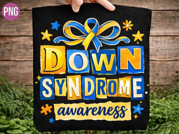 Down Syndrome Awareness Ribbon Blue PNG: A Premium Design for Creative and Commercial Use