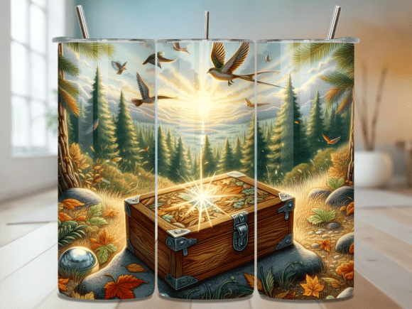 Enchanted Forest Treasure Box Tumbler