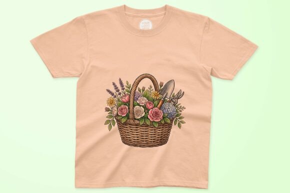 Floral Arrangement in Woven Basket: A Versatile Design for Creative Projects