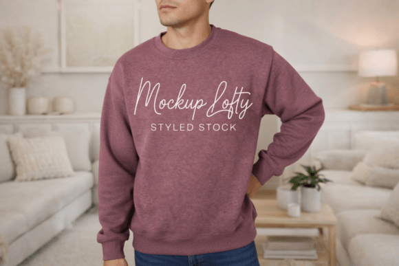 Heather Sport Dark Maroon G18000 Mockup: A Professional Design Solution for Brand Presentation