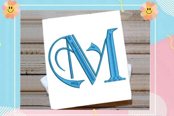 Initial M Elegant Vintage Monogram