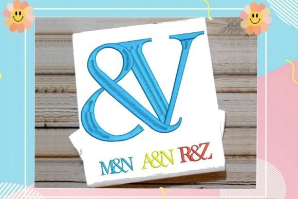 Interlocking Ampersand Letter V Monogram