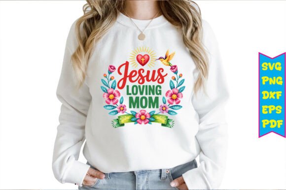 Jesus Loving Mom Free PNG Design: A Versatile Resource for Creative Projects