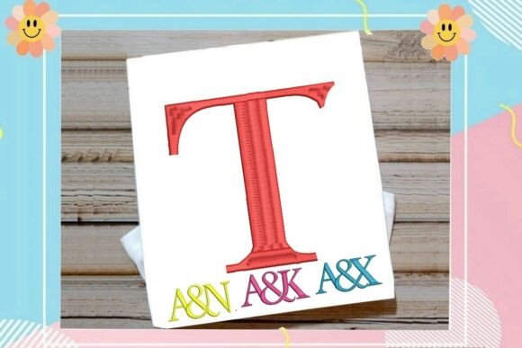 Letter T Split Monogram Logo: A Versatile Embroidery Design for Personalized Projects