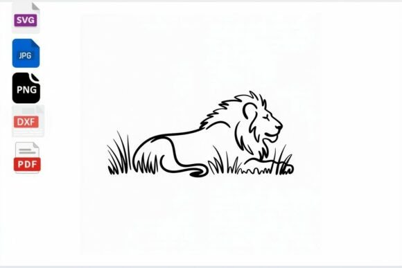 Lion Line Art SVG Clipart: A Versatile Tool for Creative Projects