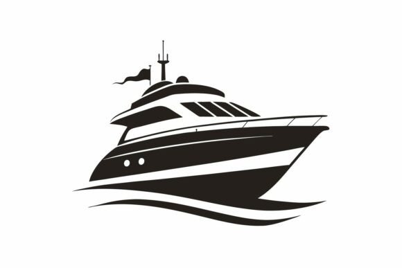 Luxury Yacht Vector Graphic: A Creative Asset for Designers and Entrepreneurs