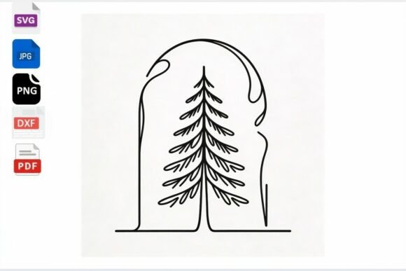 Minimalist Tree Line Art SVG: A Versatile Tool for Creative Expression