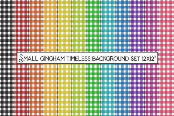 Small Gingham Timeless Background Set: A Versatile Design for Every Project