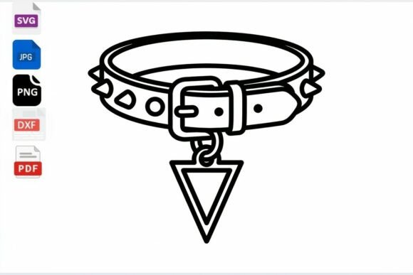 Spiked Choker Triangle Charm SVG: A Versatile Tool for Creative Expression