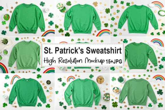 St. Patrick’s Sweatshirt Mockup Bundle 7