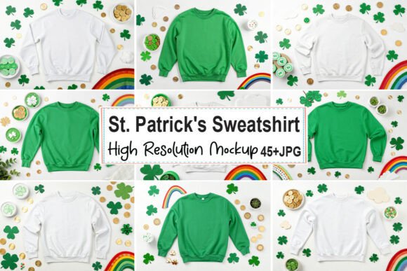 St. Patrick’s Sweatshirt Mockup Bundle 8: A Powerful Tool for Designers
