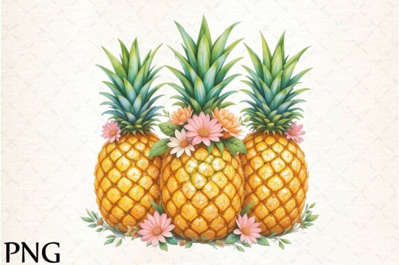 Summer Pineapple Clipart PNG: A Creative Resource for Modern Designers