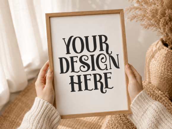 Take Your Product Displays to the Next Level with A4 Vertical Frame Mockup