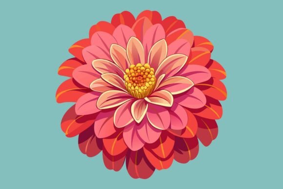 Vibrant Flower Illustration Graphic