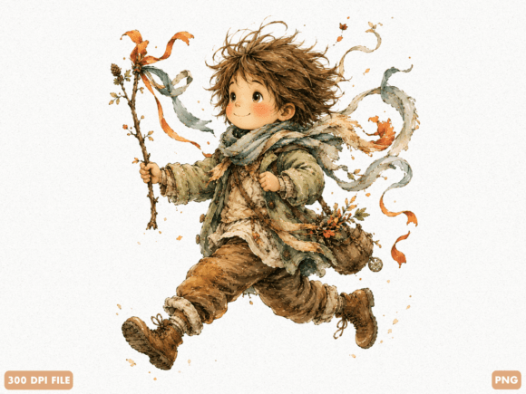 Whimsical Kid Running with Kite PNG: A Versatile Digital Asset for Creative Projects