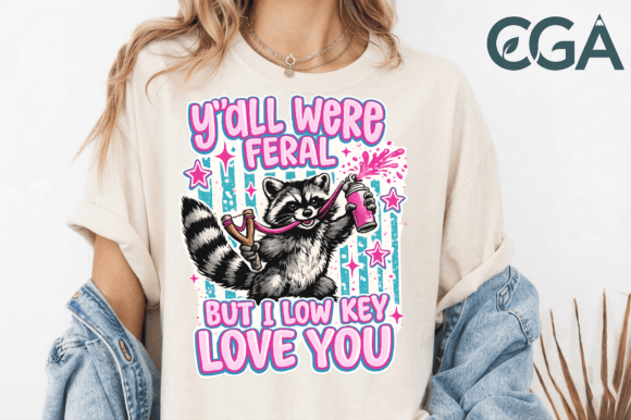 Yall Were Feral Raccoon Png